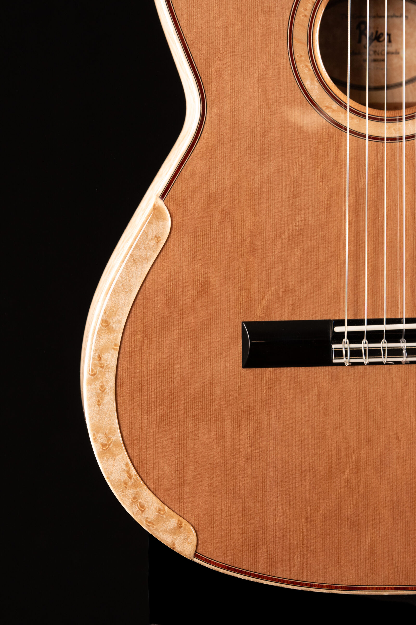 Handcrafted guitar interior bracing