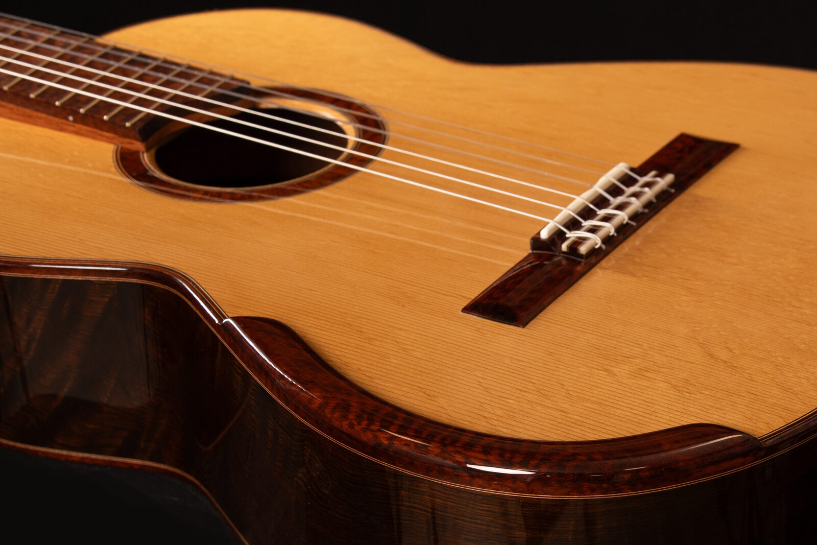 Handmade classical guitar full view