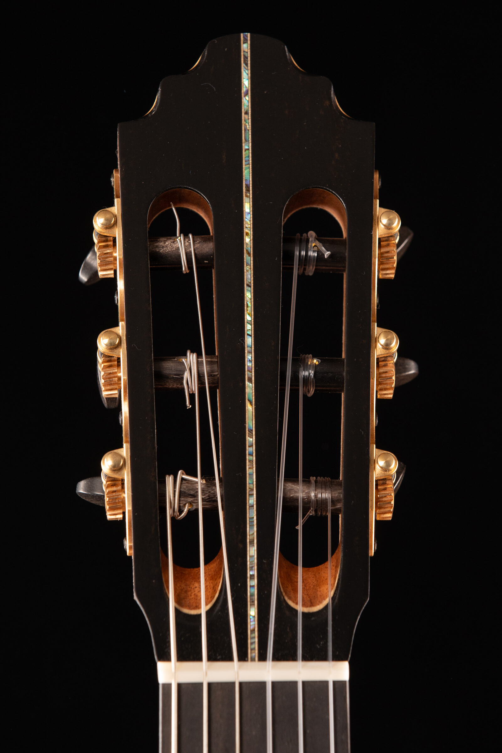 Custom guitar sound port detail